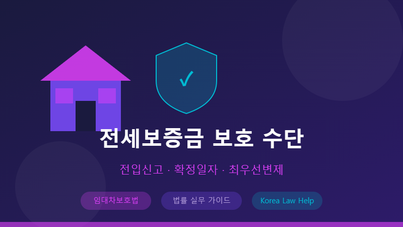 전세보증금 보호 수단